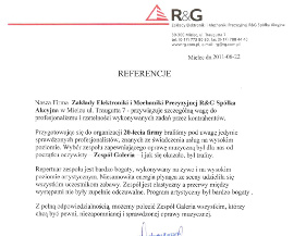 Referencje R&G S.A.
